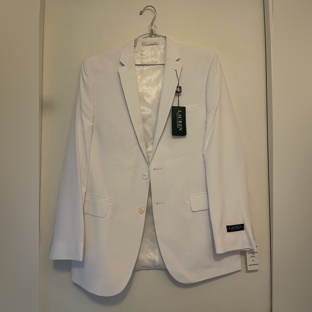Boys white Ralph Lauren blazer size 20R